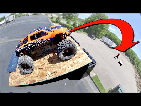 $1400 RC Monster Truck LAUNCH OFF A BUILDING