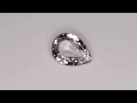 2.672 Carat Pink Sapphire Pear 10.82 x 7.88 mm Heated Loose Stone