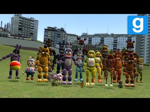 THE FNAF NPCS CHASE! | Garry's Mod