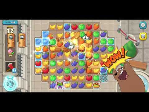 We Bare Bears Match3 Repairs Level 630 - No Boosters