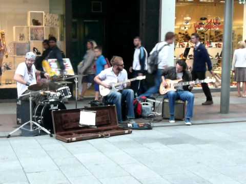 Live music in O'Connell Street, Dublin