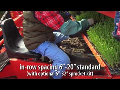 C&M Dual 12 Gold-- The Checchi & Magli transplanter for vegetables where one person plants 2 rows!