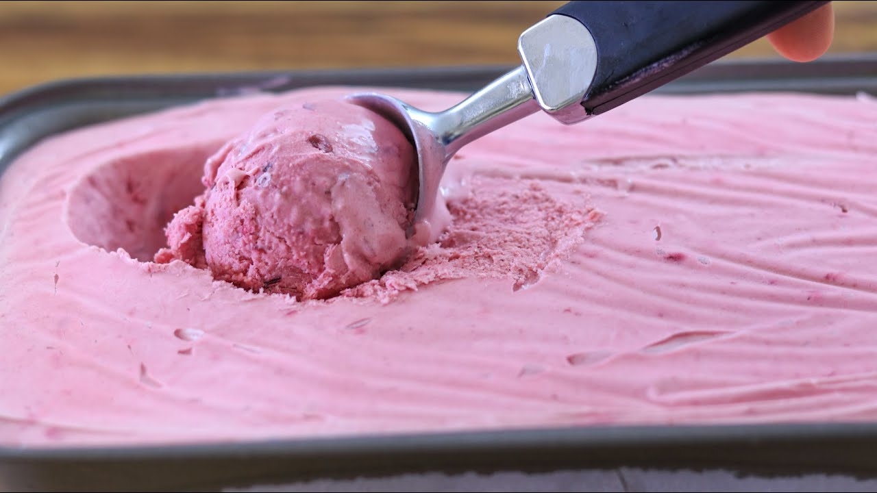 3Ingredient Cherry Ice Cream Recipe The Cooking Foodie