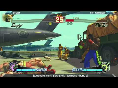 SSF4: SFGief vs STA Willpower - Saturday Night Snapback 6.2