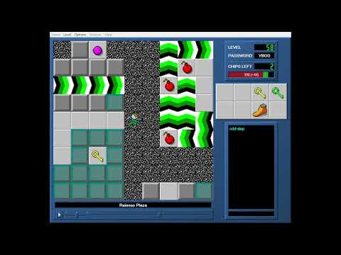 Chip's Challenge CCLP4 Level 58 (Ruinous Plaza) - 346 seconds