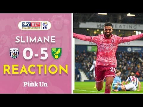 Anis Ben Slimane Reaction | West Brom 0-5 Norwich City | The Pink Un