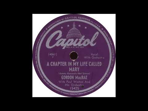 Capitol 15425 - A Chapter In My Life Called Mary – Gordon MacRae