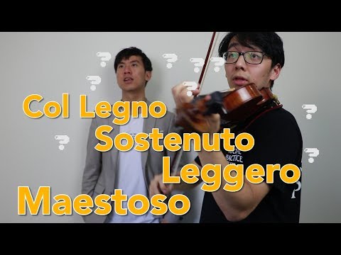 ヴァイオリンの音楽用語 (Musical Terminology on the Violin)