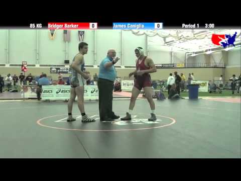 Bridger Barker vs. James Caniglia at 2013 ASICS FILA Cadet Nationals - GR