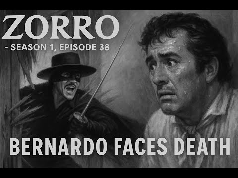 Zorro (1957)[4K]–S01E38: “Bernardo Faces Death” #GuyWilliams #DisneyZorro #ClassicTV #RetroTVShow