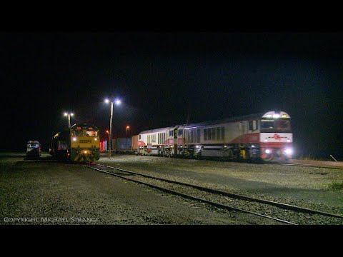 SCT/SBR 7922V Container Train Passing SSR Locomotives - PoathTV Australian Railways