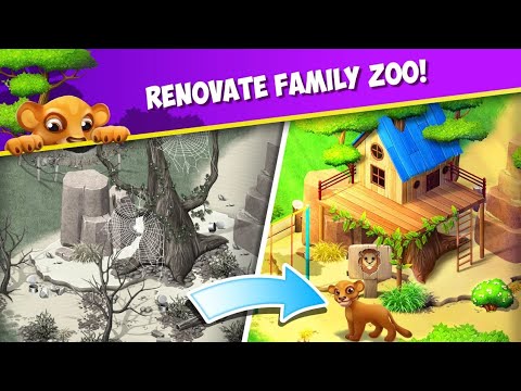 Family Zoo [HD] The Story Build Animals Solve Match Puzzles Gameplay Android Best Animals Games