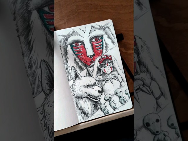 Vídeo relacionado con Zymbatee Princesa Mononoke Dibujar Lobo Jersey Negro Unisex De Corte Clásico con Cuello Redondo