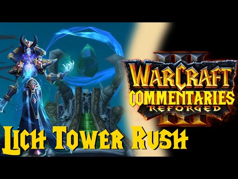 How to Lich Tower Rush - Undead vs Orc, Warcraft 3