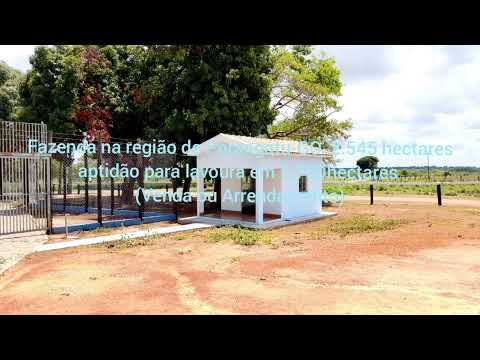 Fazenda na região de Porangatu-GO com 2.545 hectares e com aptidão para lavoura em 1700 hectares.