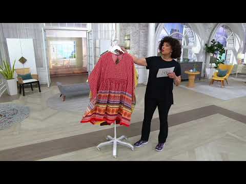 Tolani Collection Plunging Neckline Dress on QVC