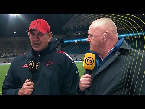 Clayton McMillan interviewed after Munster's impressive victory against Leinster