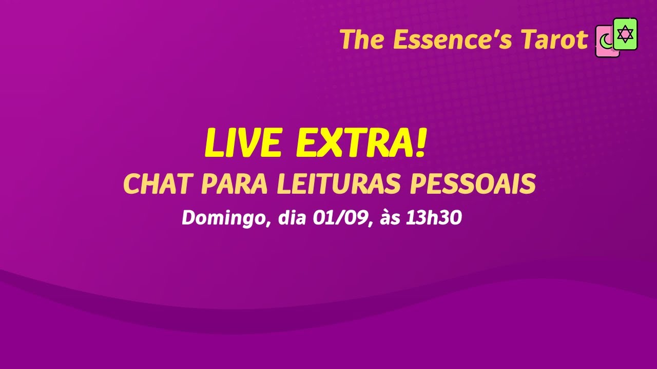 🌞 LIVE PARA  LEITURAS PARTICULARES 🌞 // DOMINGO, dia  01/09/2024 às 13h30