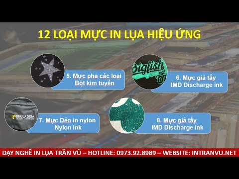 Mực in Lụa | 12 Loại Mực In Lụa, Mực in Vải Hiệu Ứng Bạn Chưa Biết?