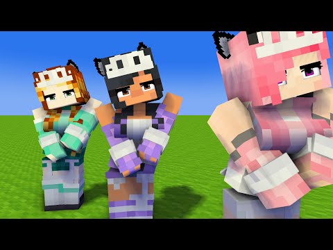 tutu me too first meet maid aphmau, kim and kc - minecraft animation #shorts
