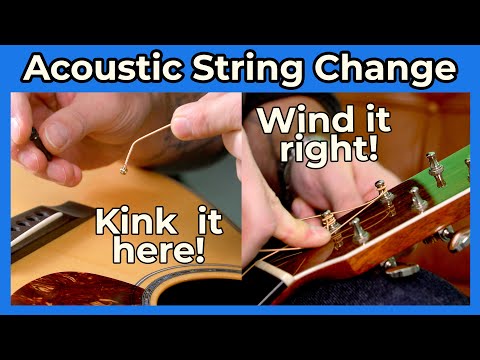 How To Change Acoustic Guitar Strings for Beginners. The BEST Way! It's EASY!