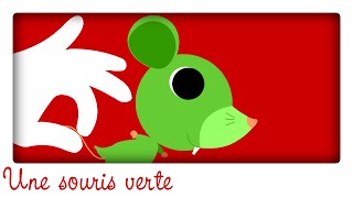 Une souris verte qui courait dans l'herbe... ♫ Chansons comptines maternelles pour bébé en français