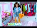 Bonnie Pearl Doll Creates New Bedroom With Dollhouse Furniture Play Toys