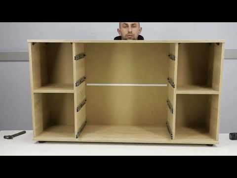 Комод с ящиками для спальни и гостиной 130×38×73 см, дуб молочный / венге удобная мебель для одежды и белья - фото 1 - id-p2897751850