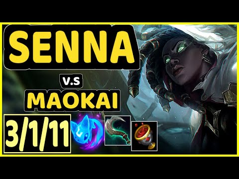 RIYEV (SENNA) vs MAOKAI - 3/1/11 KDA BOTTOM SUPPORT GAMEPLAY - BR Ranked GRANDMASTER