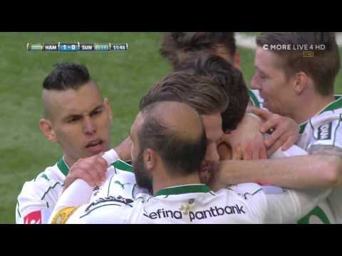 Hammarby IF - GIF Sundsvall 1-0 Goal Haglund