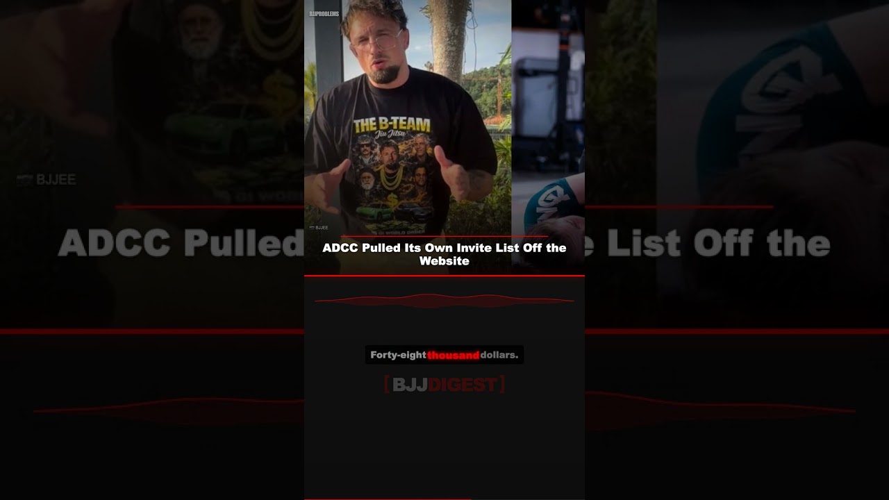 ADCC Pulled Its Own Invite List Off the Website #Shorts