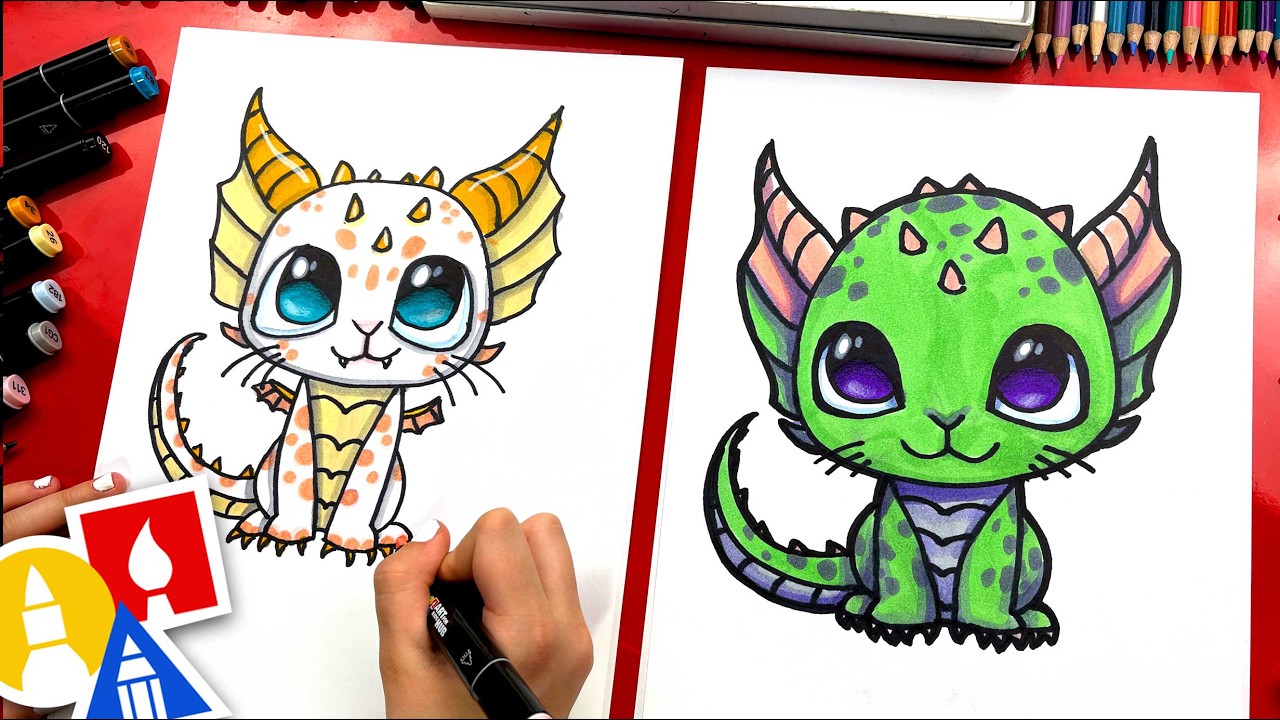 How To Draw A Mythical Kitten Dragon