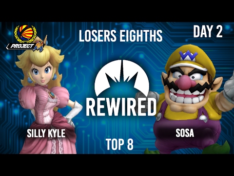 Rewired 2016: Silly Kyle (Peach) vs R3|Sosa (Wario) Losers Eighths