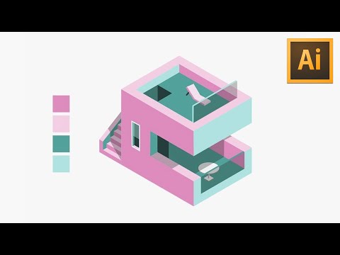 Learn Skills For QUALITY ISOMETRIC DESIGN - Illustrator Isometric House Tutorial Video