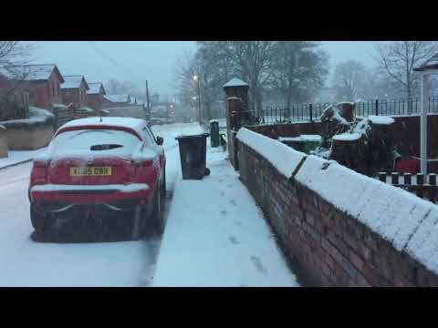 Snow in Chapeltown, Leeds 14 01 2021 08 30 am