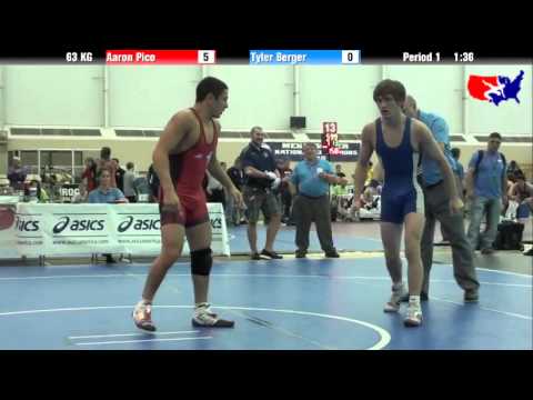 Aaron Pico vs. Tyler Berger at 2013 FILA Cadet Nationals - FS