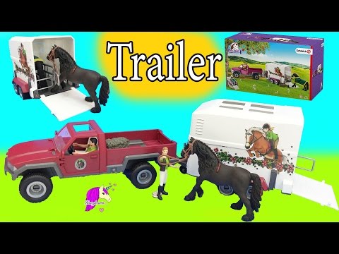 Schleich Horses Club Truck and Horse Trailer Playset with Friesian Mare