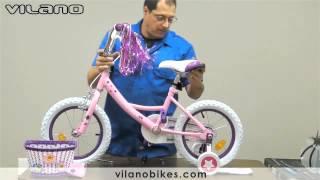 Assembly Instructions Vilano Girl&#39;s Bike with Training Wheels and Basket