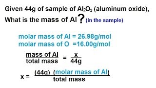 Chemistry - Atoms, Molecules, and Ions (11 of 23) Calculating a Mass in a Sample