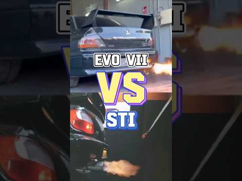 Which have the better SOUND? || EVO vs STI #imprezasti #mitsubishievo