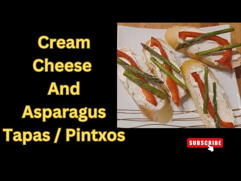 Cream Cheese and Asparagus Tapas/Pintxos Recipe - Elegant and Irresistible Appetizers