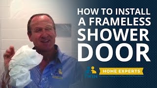 How to Install a Frameless Glass Shower Door (On Tile!)