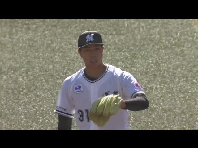 【5回表】マリーンズドラ2ルーキー・大谷輝龍 オープン戦初登板で三振奪うなど1回無失点!!  2024年3月10日 千葉ロッテマリーンズ 対 福岡ソフトバンクホークス