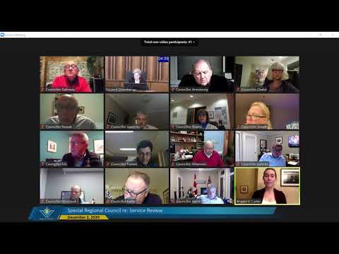 Special Council - December 2, 2020 re: Service Review