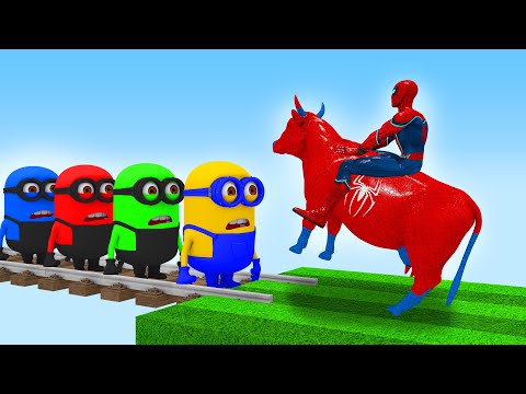 TRANSPORTING CARS & FRUITS WITH COLORED JOHN DEERE vs CLAAS vs FENDT TRACTORS - BeamNG.drive