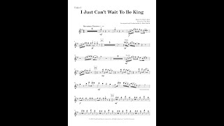 I Just Can&#39;t Wait To Be King - Lion King (Orchestra with Voice arrangement)