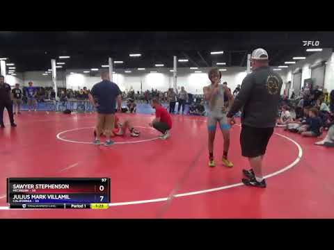 97 Lbs Round 1 (8 Team) - Sawyer Stephenson, Michigan Vs Julius Mark Villamil, California 192c