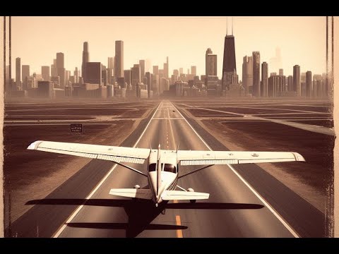 Really boring flight to re-adapt to the sim, halfway between Chicago Midway and OHare Intl. with Cessna 172 (old school display)