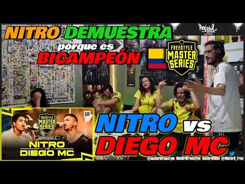 🔴COLOMBIANOS REACCIONAN a NITRO vs DIEGO MC - DIEGO nos CALLÓ la BOCA [FMS COLOMBIA JORNADA 1 2023]