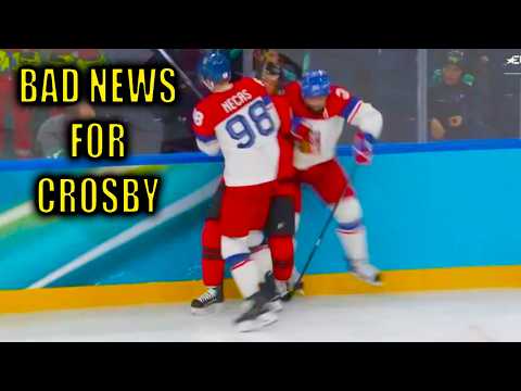 Radko Gudas HUGE HIT on Sidney Crosby Injury | Team Czechia vs Team Canada 2026 Ice Hockey